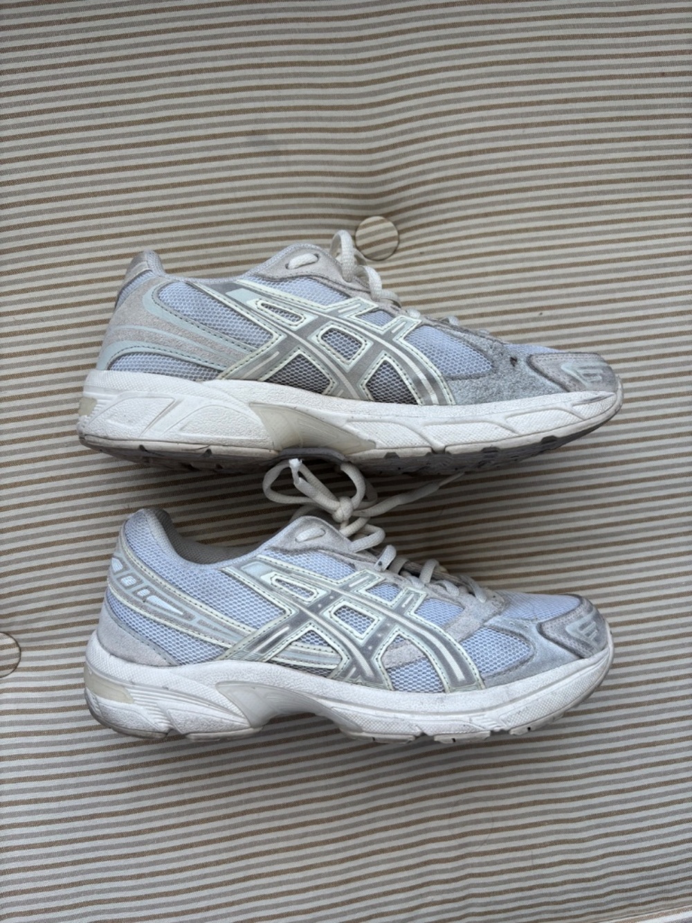 ASICS Gel 1130 White Silver Mesh 1202A163 - Size Women's US 8